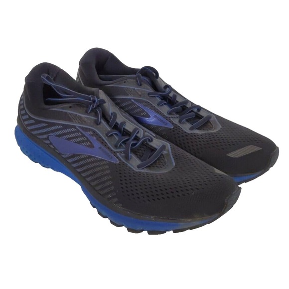Brooks Other - Brooks Ghost 12 Athletic Shoes Mens Size 13 D Black Blue Running Sneakers
